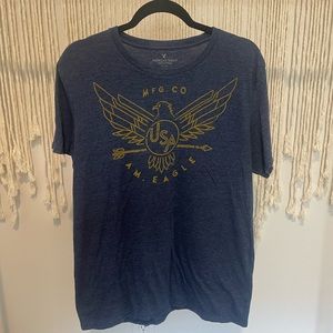 American Eagle Outfitters Logo Tee Sz L UNISEX